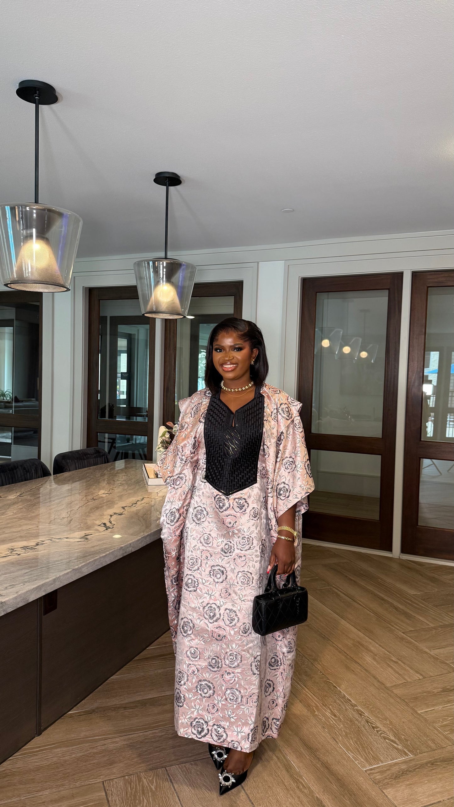 Aziza Agbada midi dress