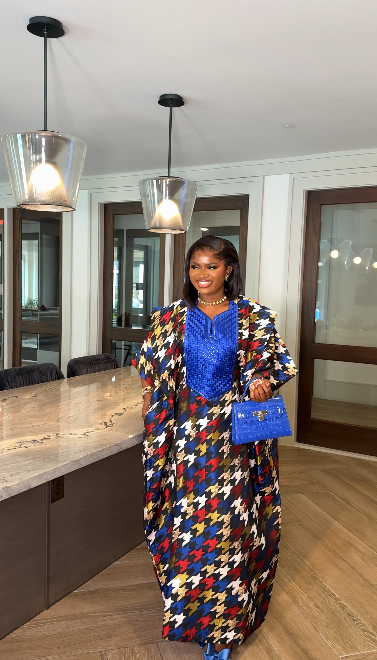 Aziza Agbada midi dress