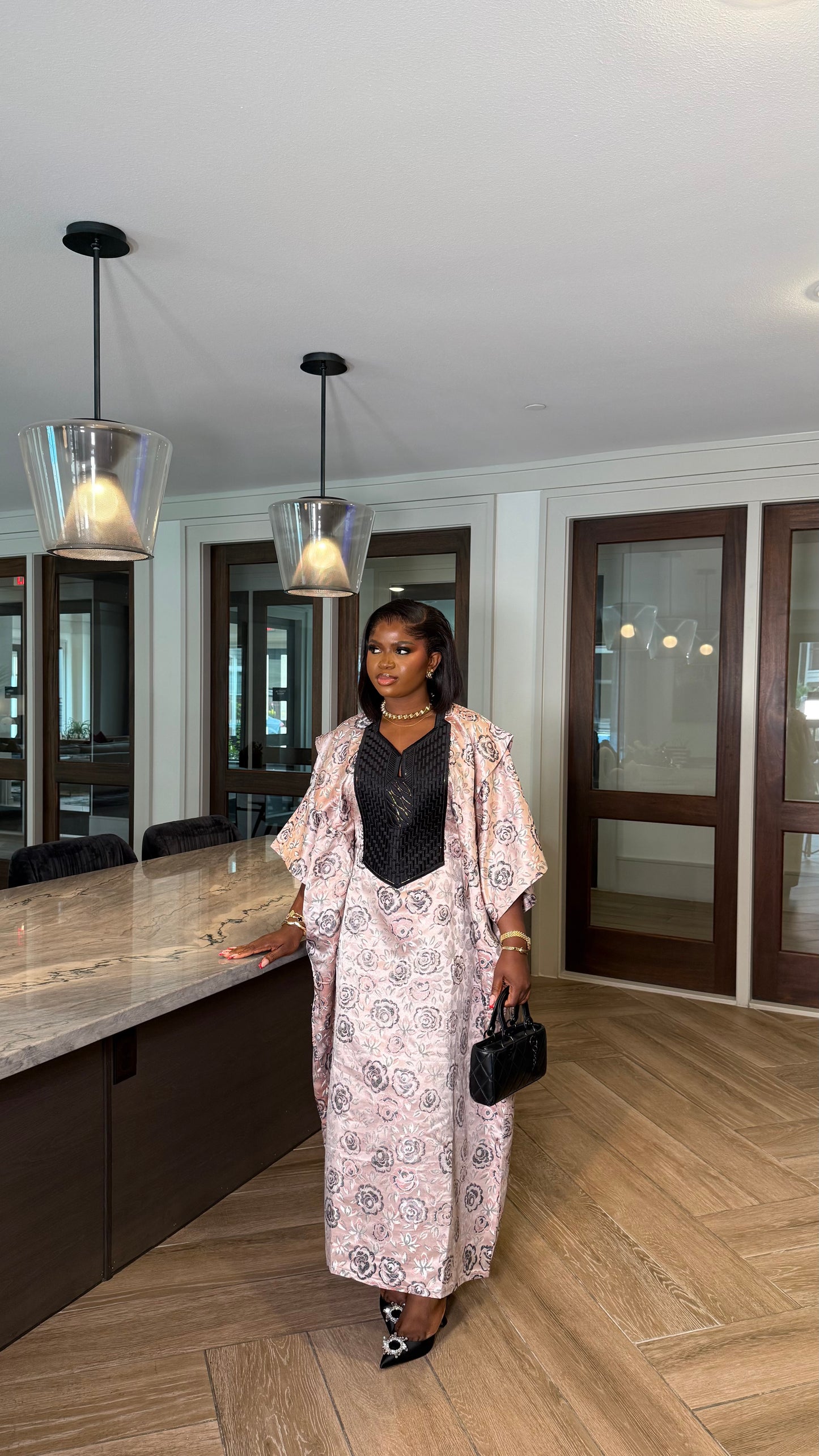 Aziza Agbada midi dress
