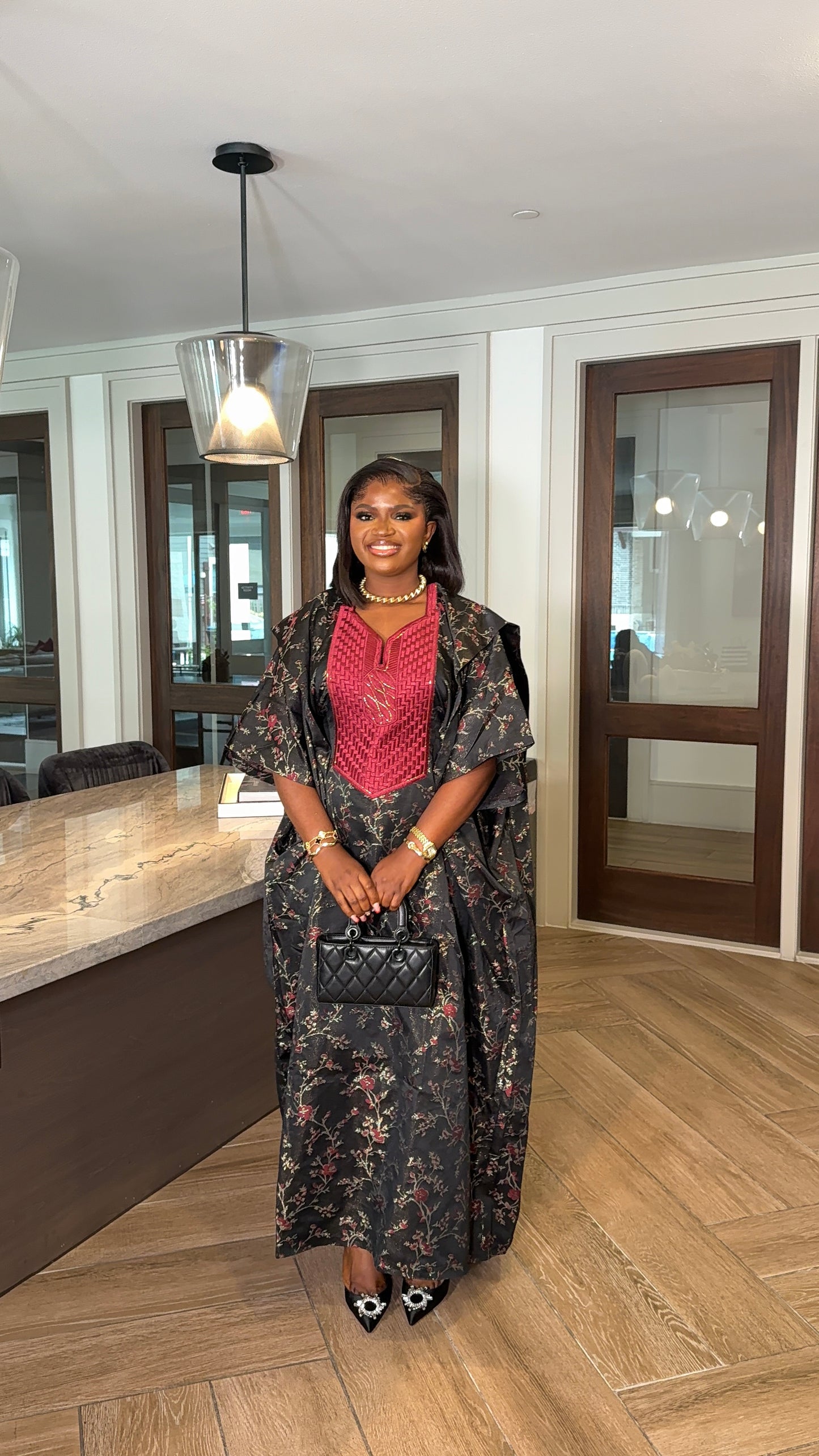 Aziza Agbada midi dress
