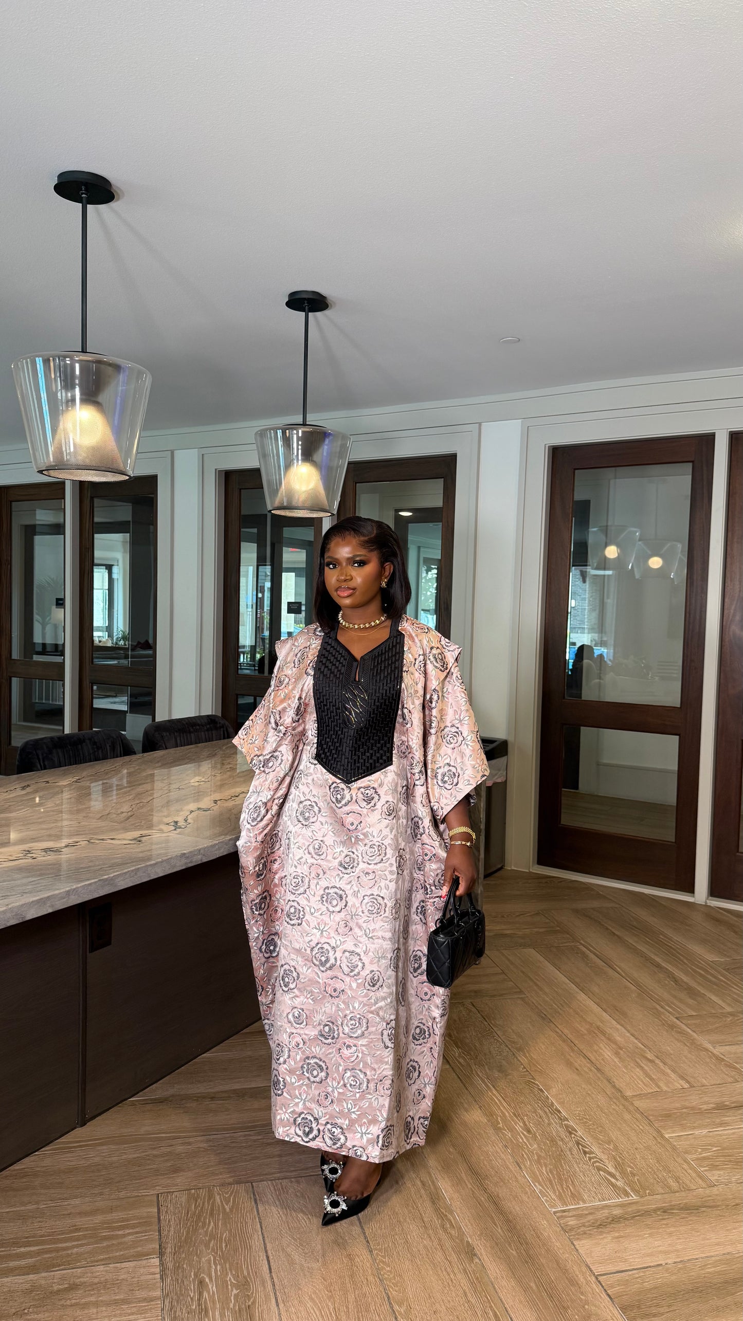 Aziza Agbada midi dress
