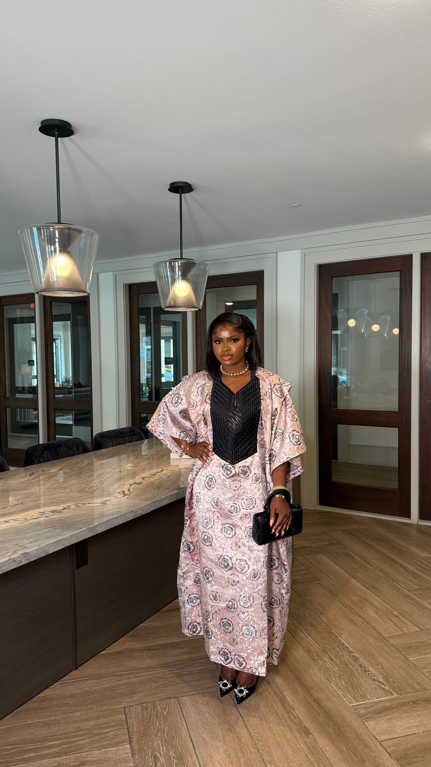 Aziza Agbada midi dress