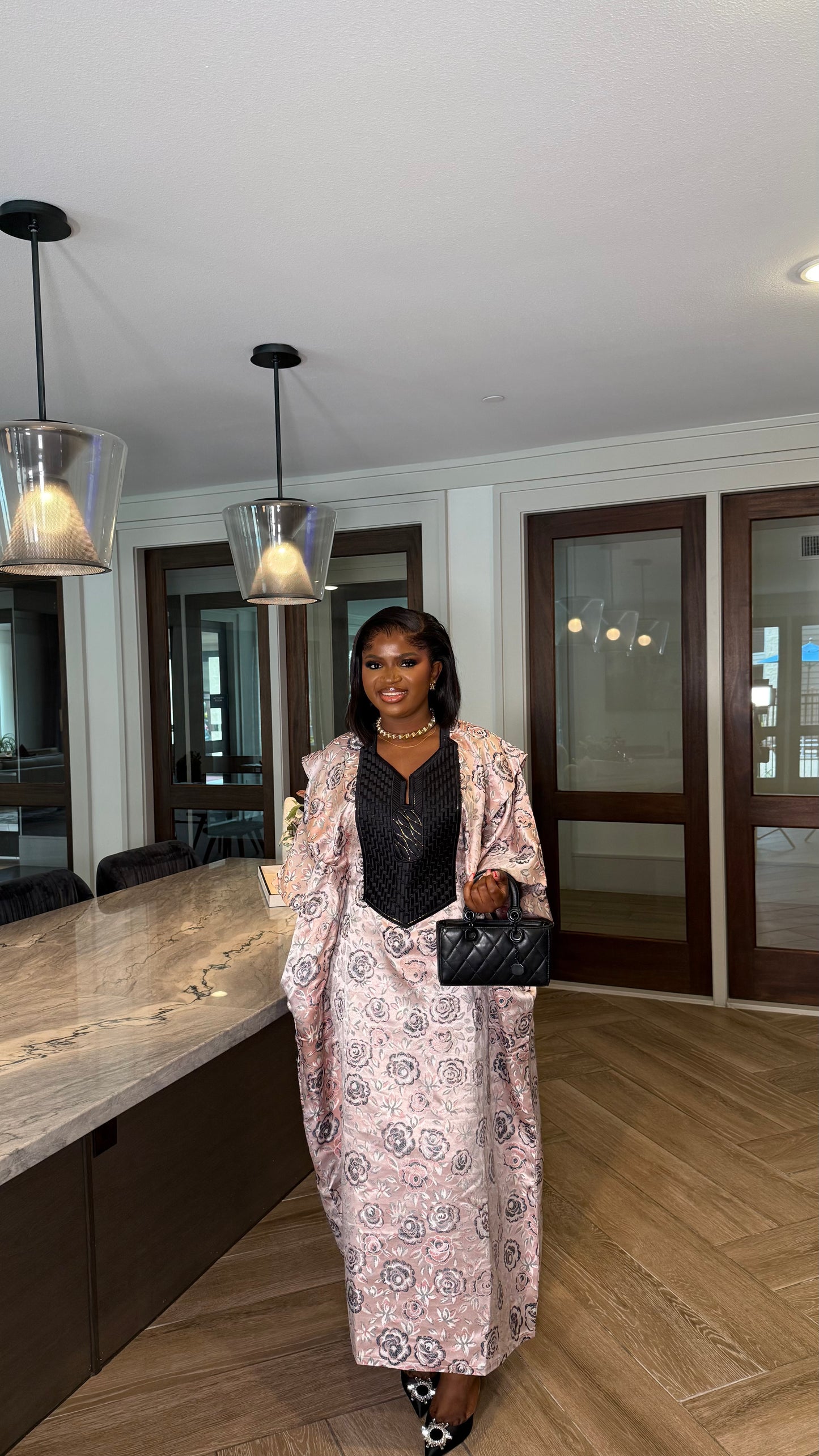 Aziza Agbada midi dress