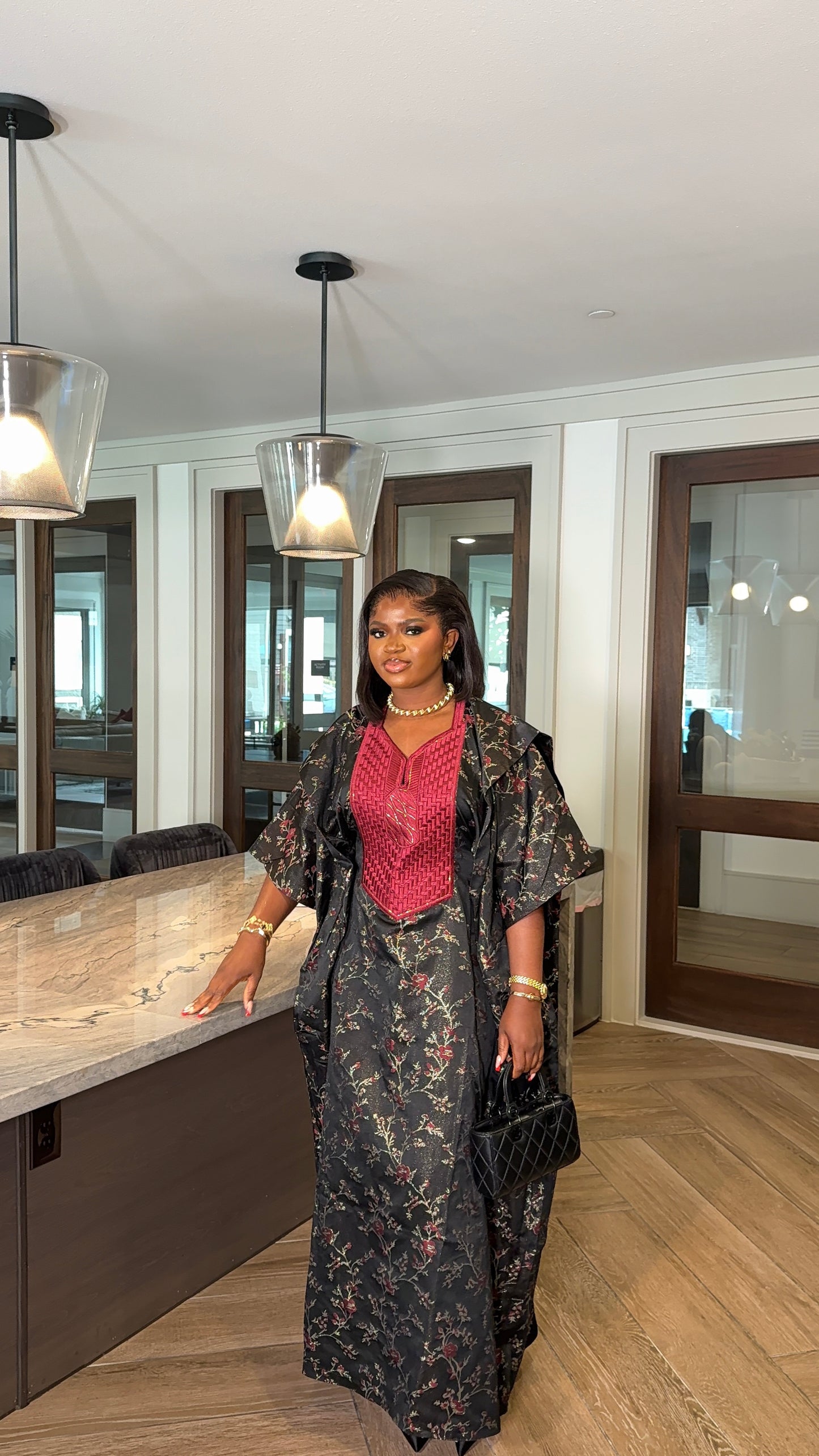 Aziza Agbada midi dress