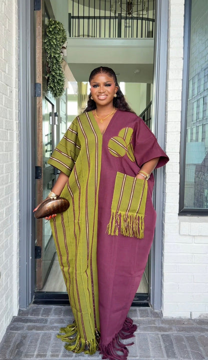 AA Aso Oke Jola kaftan
