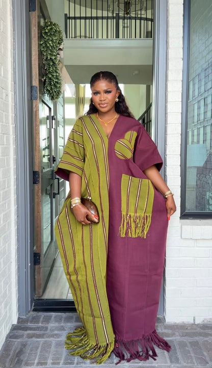 AA Aso Oke Jola kaftan