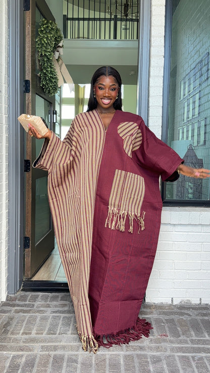 AA Aso Oke Jola kaftan