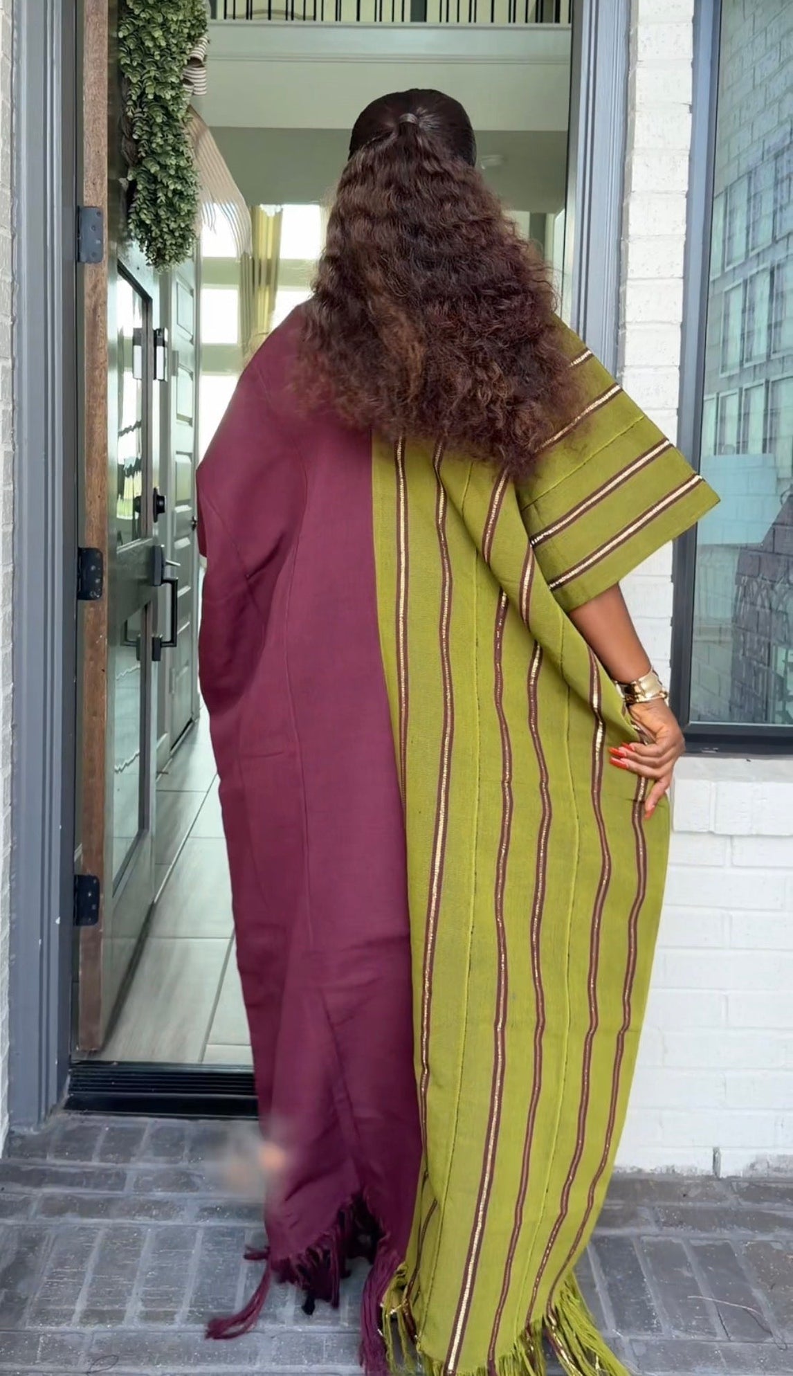 AA Aso Oke Jola kaftan