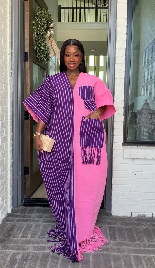 AA Aso Oke Jola kaftan