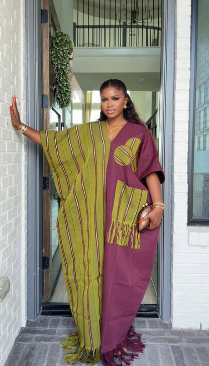 AA Aso Oke Jola kaftan