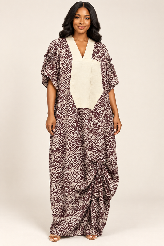 AA Adire X Asoke kaftan