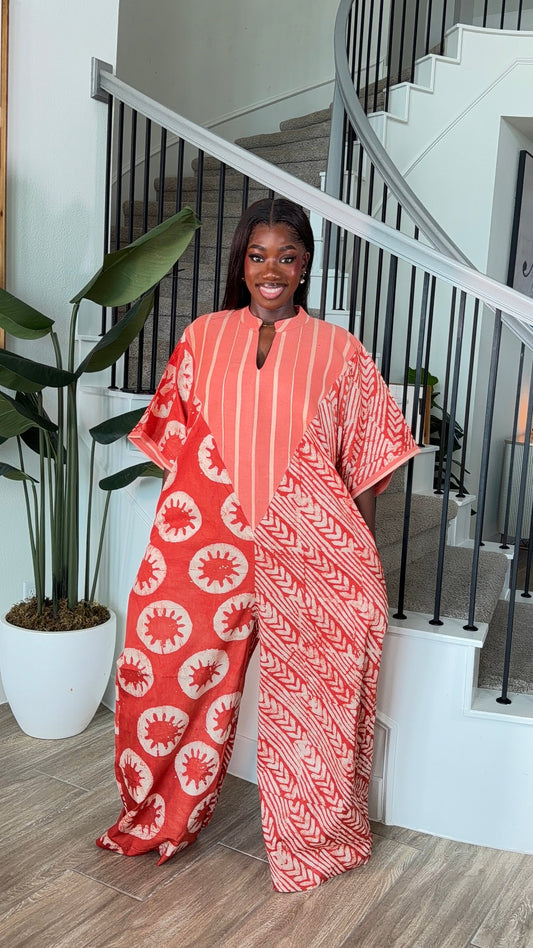 AA Adire X Asoke oversized jumpsuit