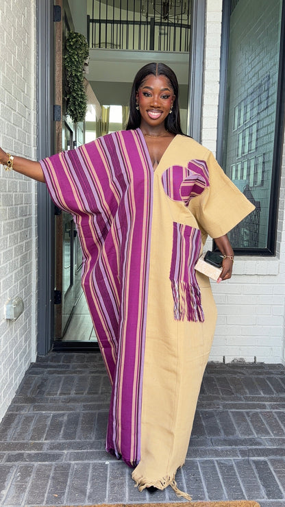 AA Aso Oke Jola kaftan