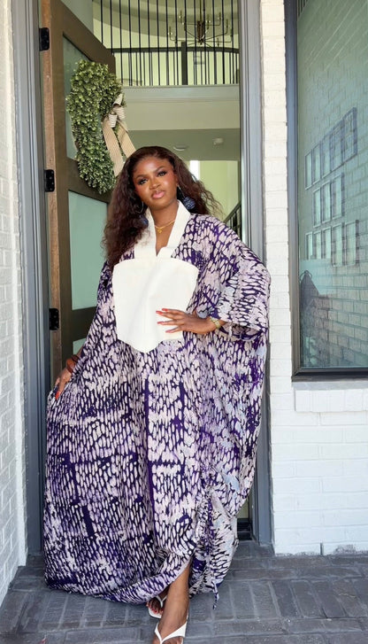 AA Adire X Asoke kaftan