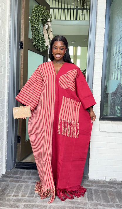 AA Aso Oke Jola kaftan