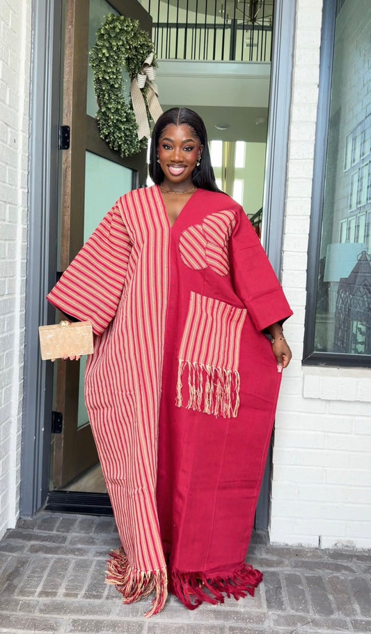 AA Aso Oke Jola kaftan