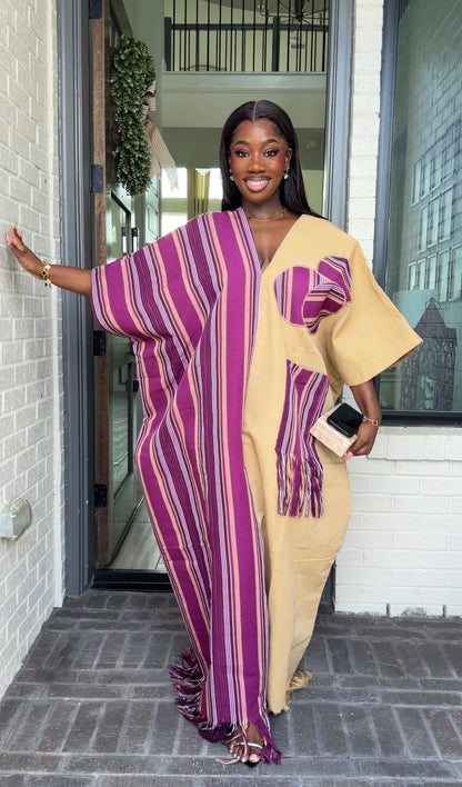 AA Aso Oke Jola kaftan