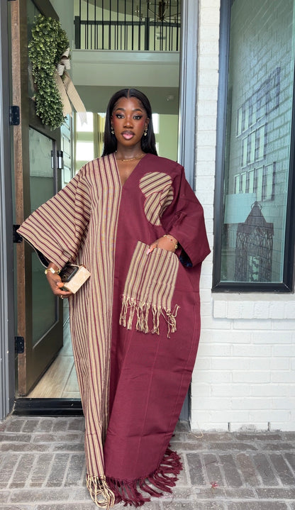 AA Aso Oke Jola kaftan