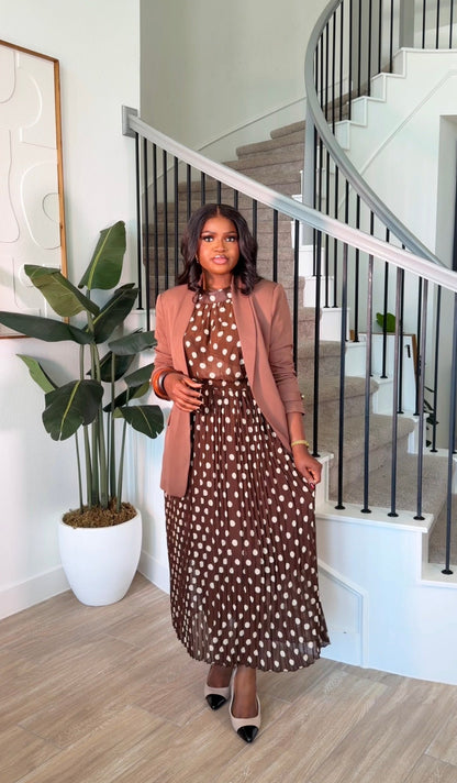 AA Dot & Pleat 3in1 Blazer set