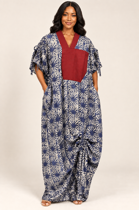 AA Adire X Asoke kaftan
