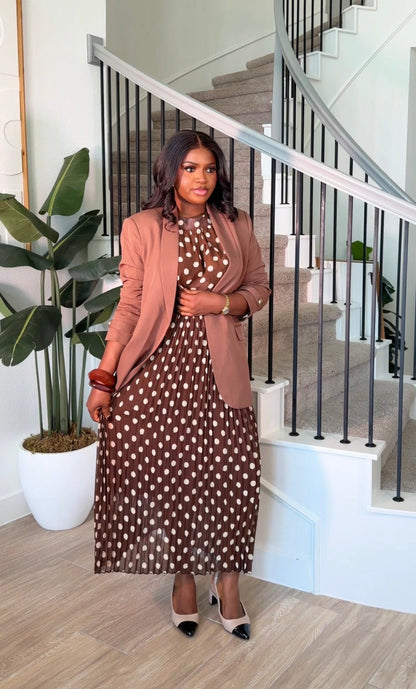 AA Dot & Pleat 3in1 Blazer set