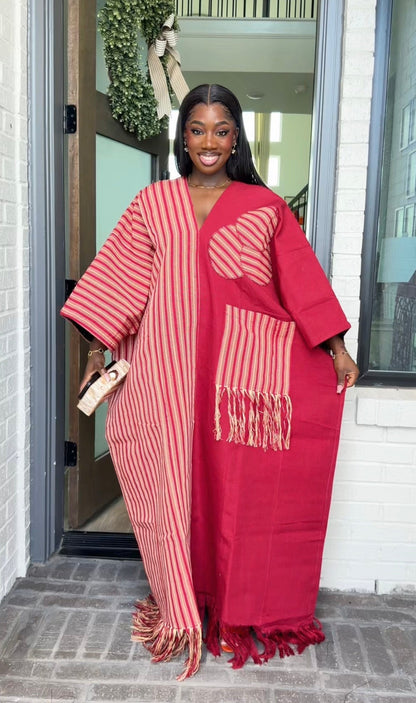 AA Aso Oke Jola kaftan