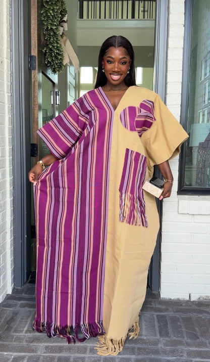 AA Aso Oke Jola kaftan