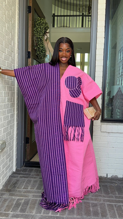 AA Aso Oke Jola kaftan