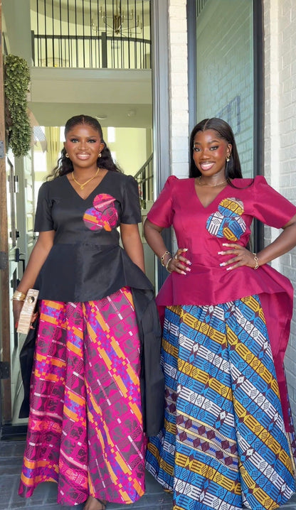 AA Akwaete skirt set