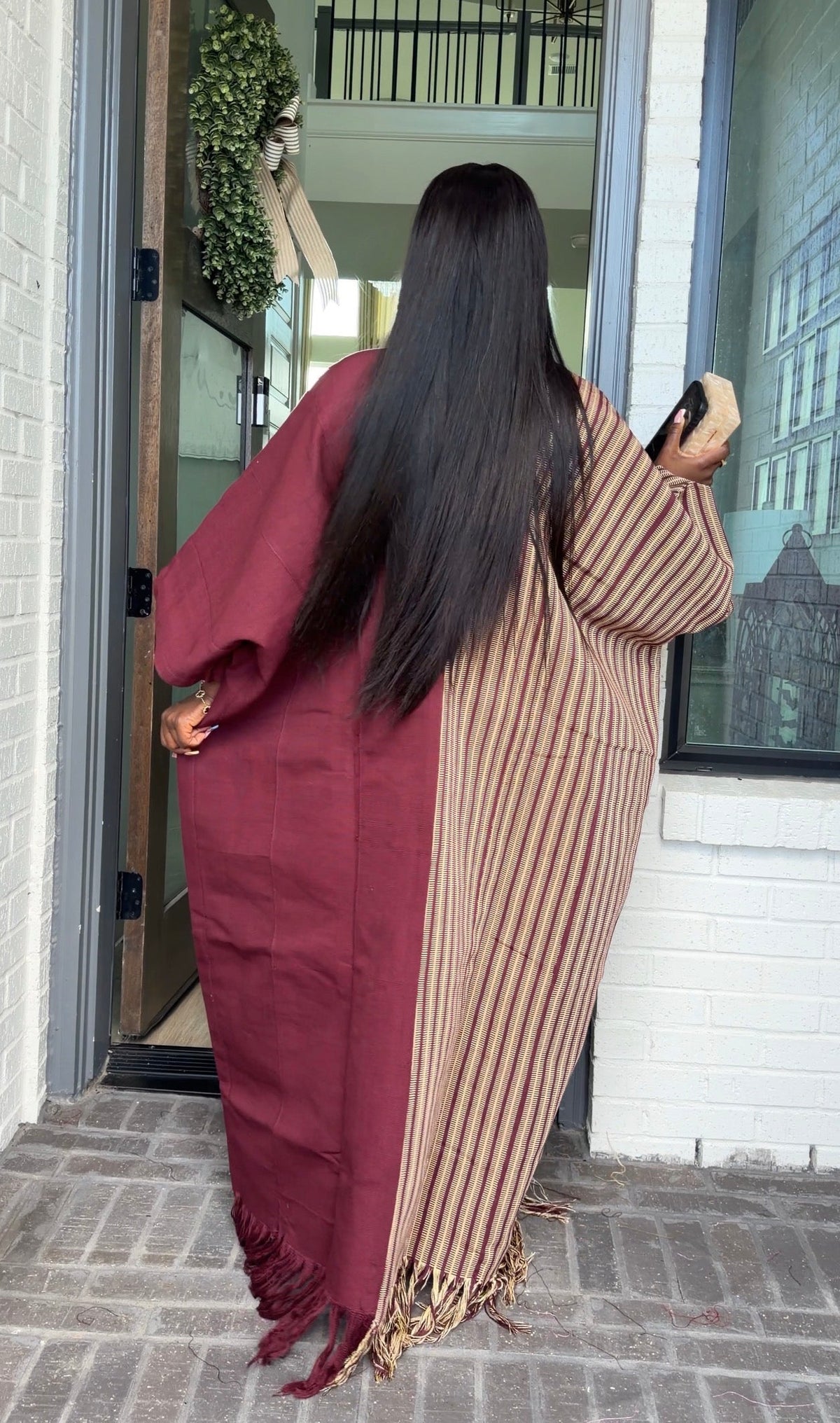 AA Aso Oke Jola kaftan
