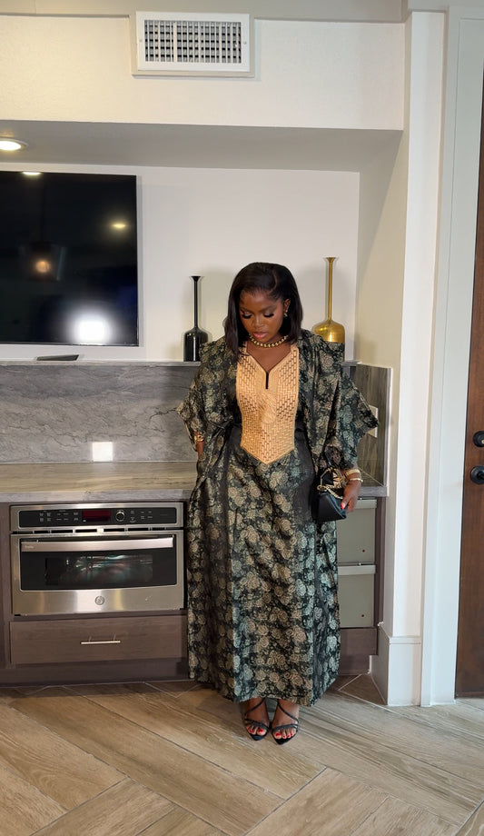 Aziza Agbada midi dress