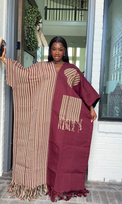 AA Aso Oke Jola kaftan