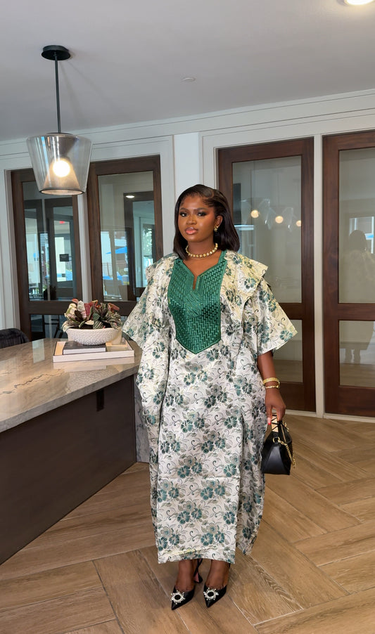 Aziza Agbada midi dress