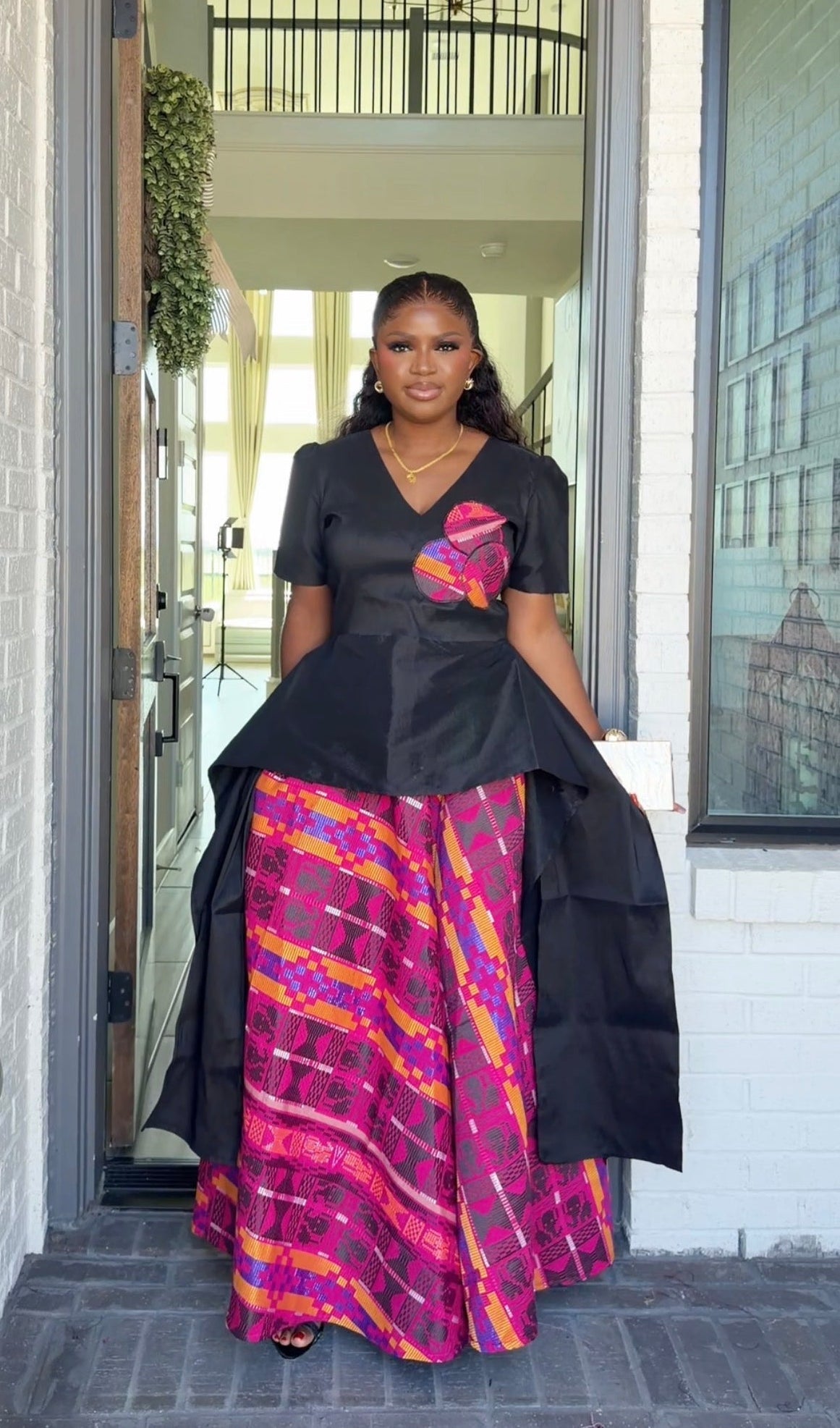 AA Akwaete skirt set