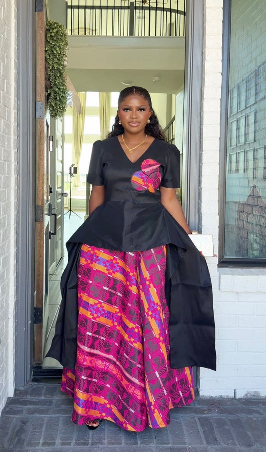 AA Akwaete skirt set