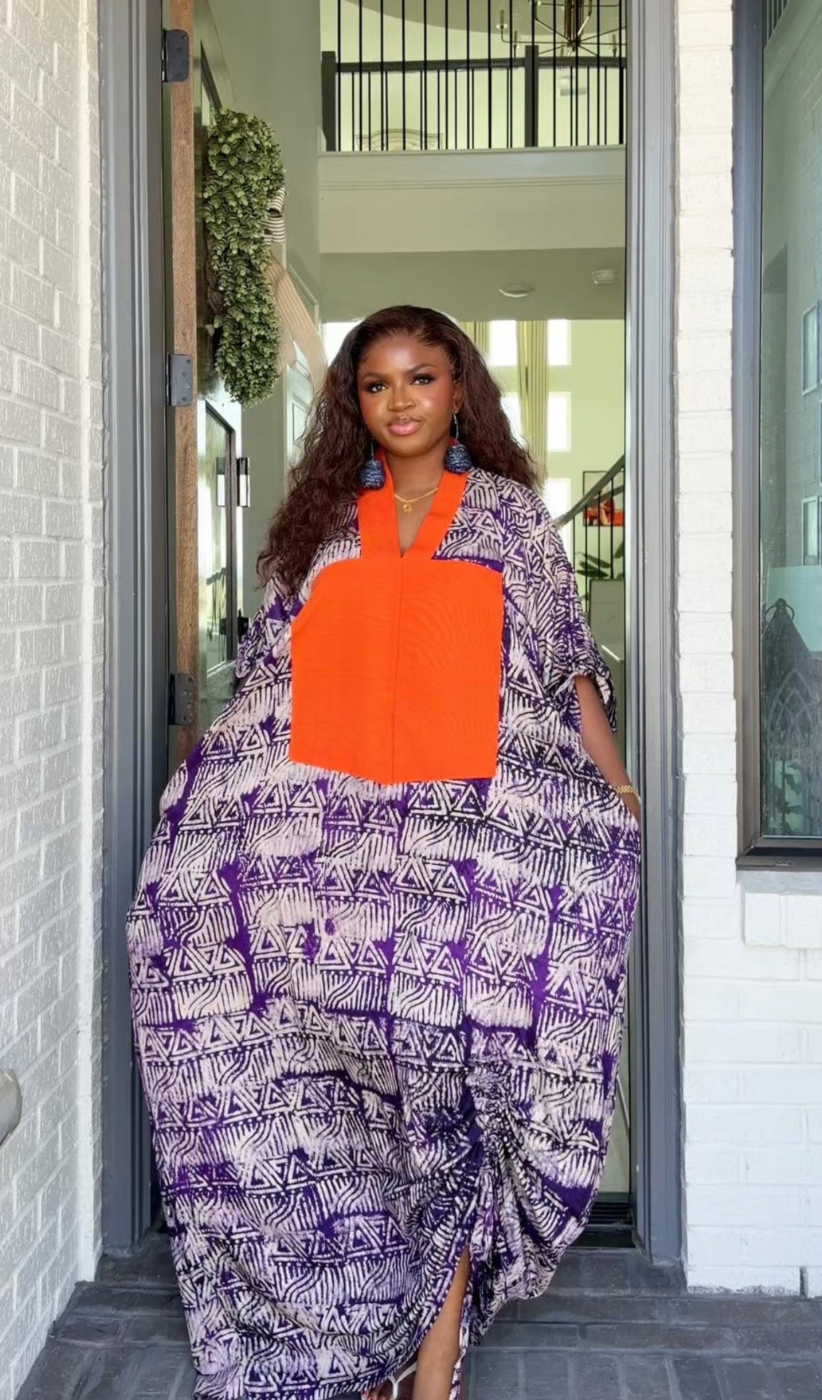 AA Adire X Asoke kaftan