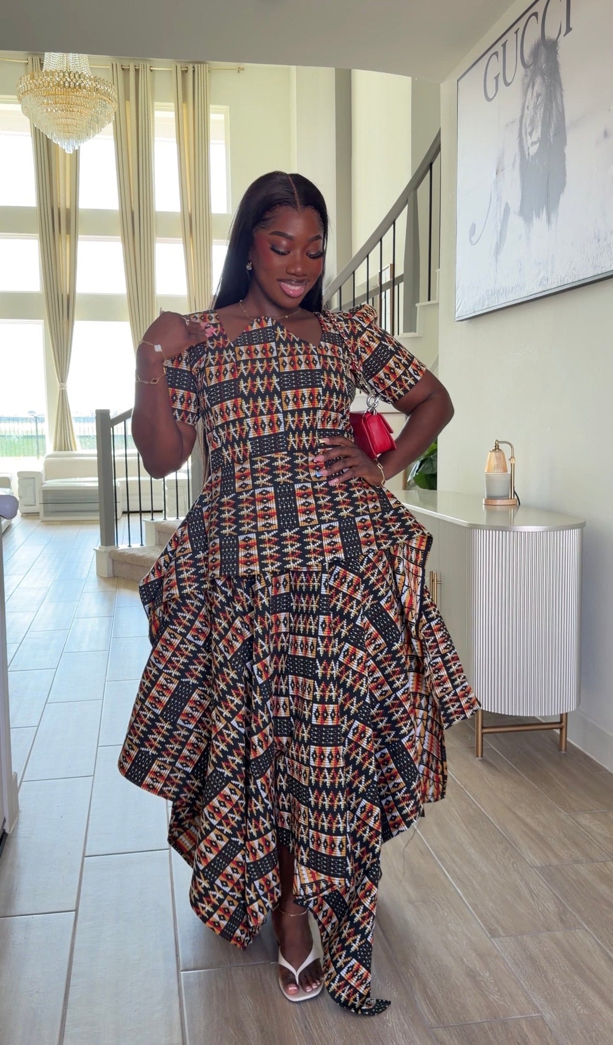 AA Akwaete peplum skirt set