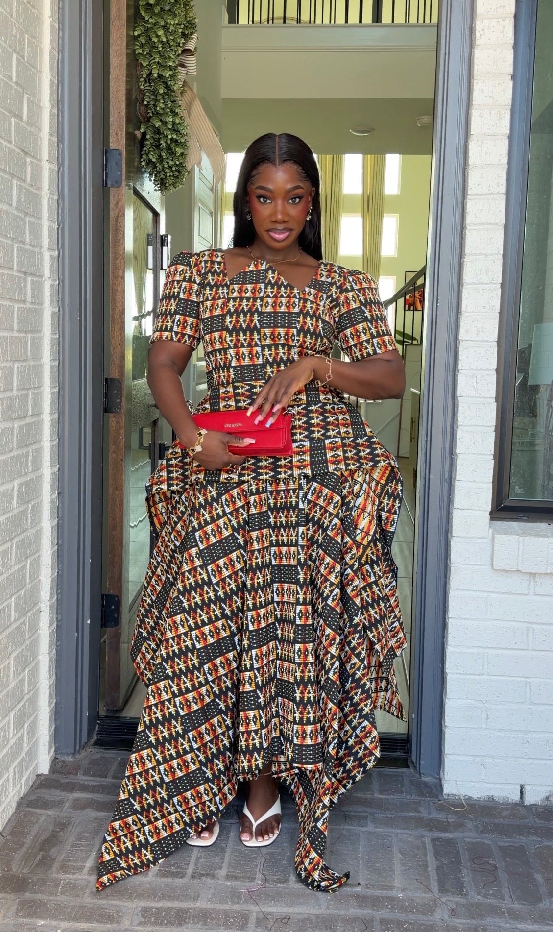 AA Akwaete peplum skirt set