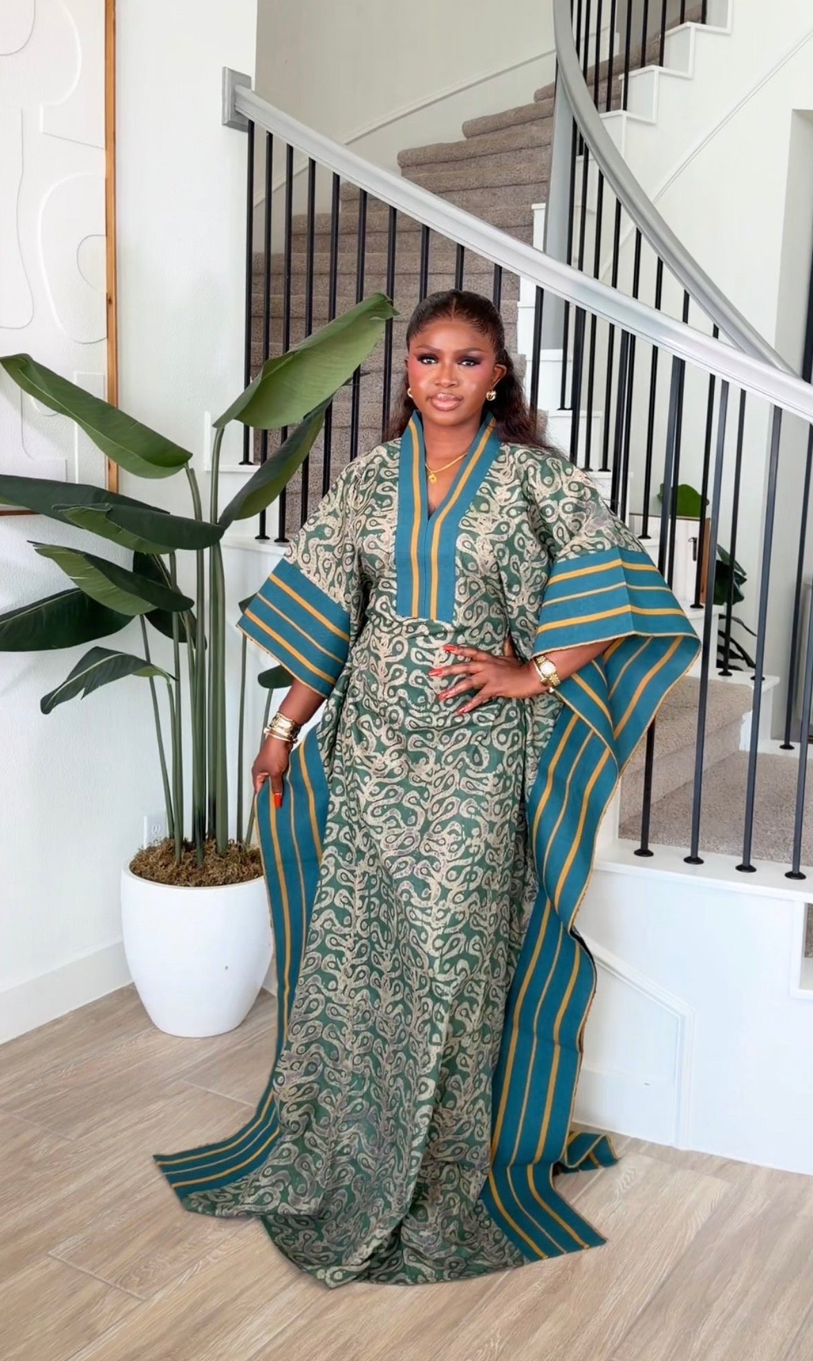 AA Adire X Asoke kaftan