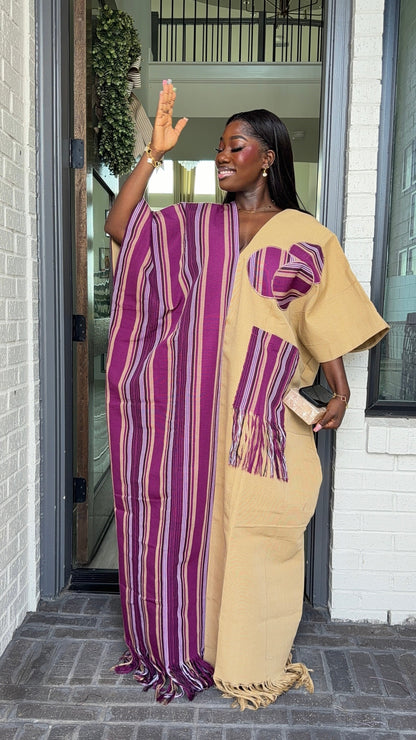AA Aso Oke Jola kaftan