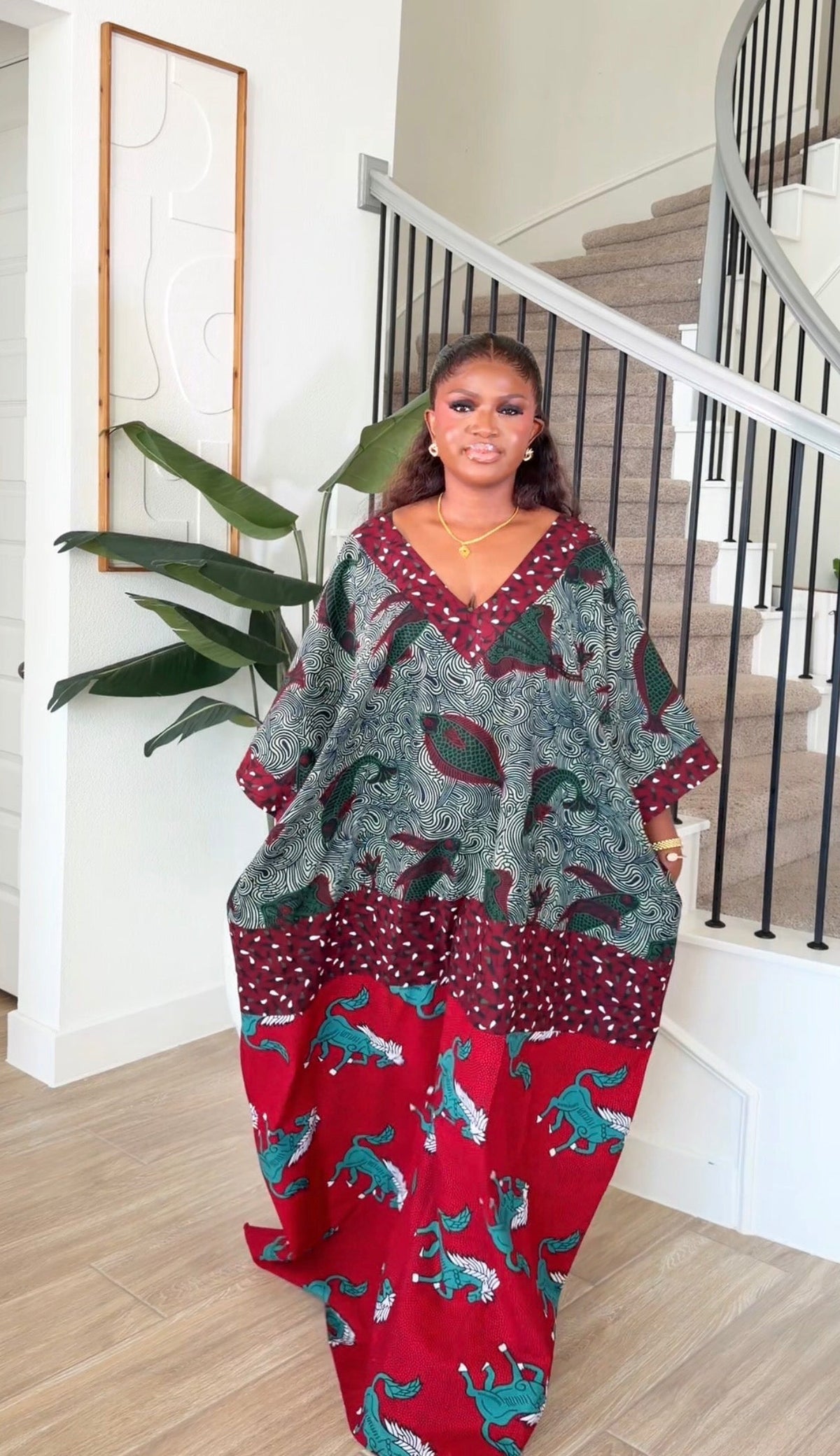 AA Ankara vintage dress