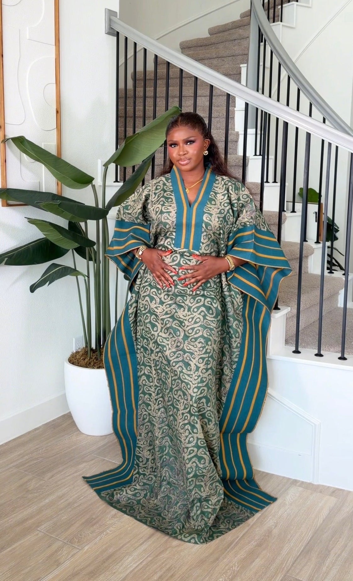 AA Adire X Asoke kaftan