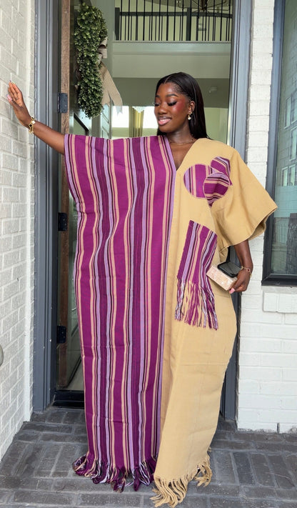 AA Aso Oke Jola kaftan