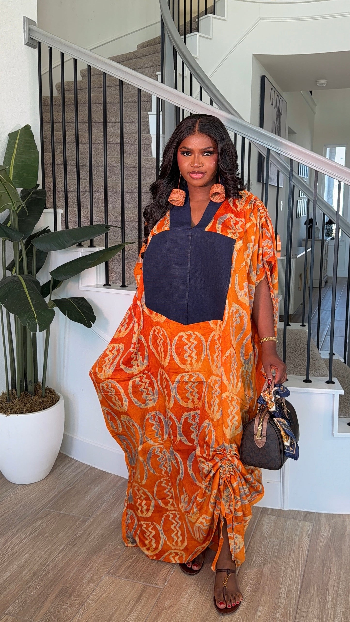 AA Adire X Asoke kaftan